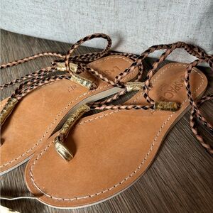 Anthropologie L*Space by Cocobelle Gili tie-up gladiator Sandals